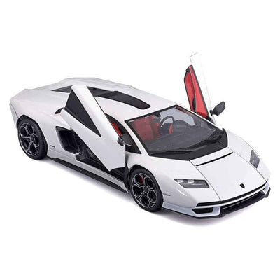 BBURAGO Lamborghini Countach 1:24 Scale - White Model LPI 800-4 - 2