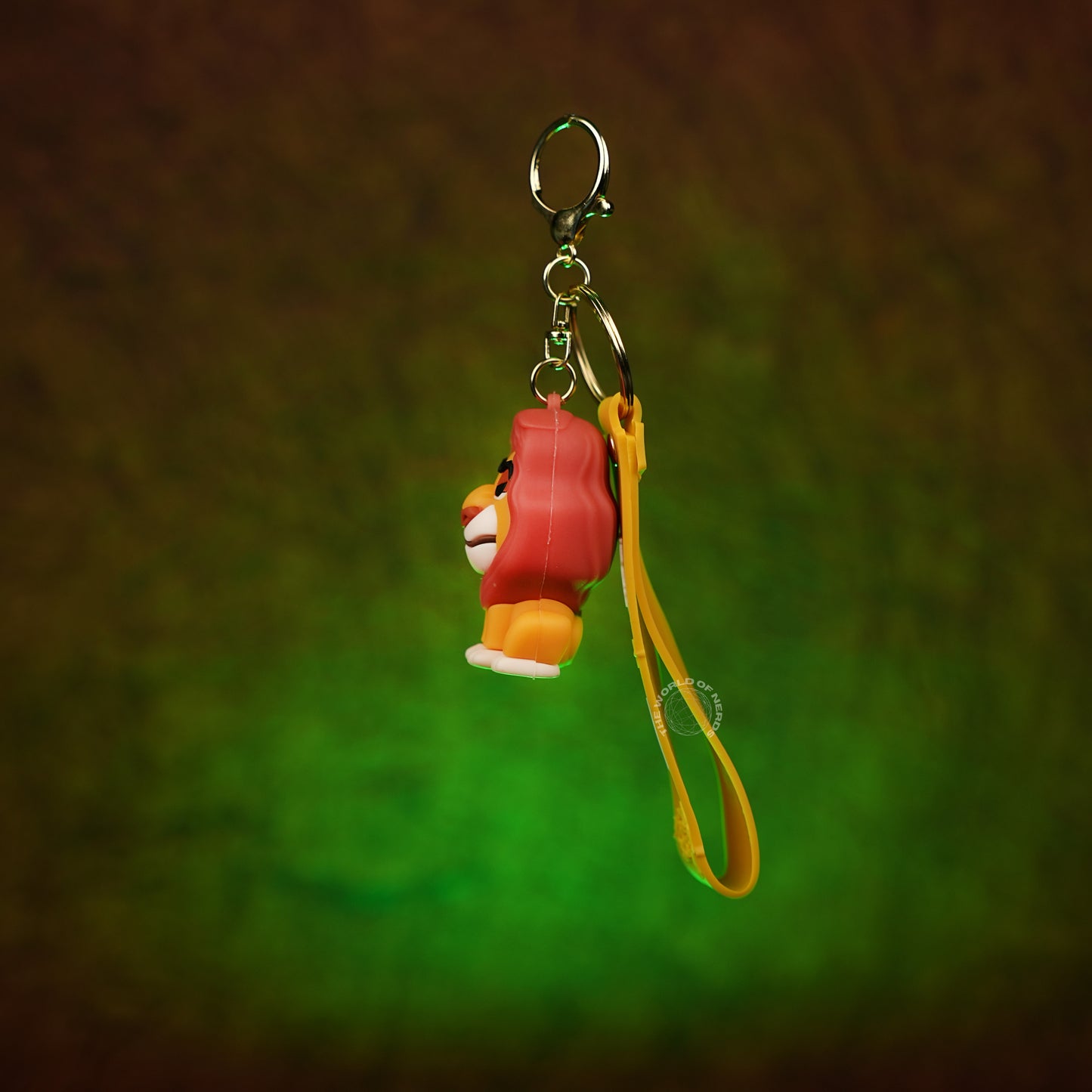 The Lion King Mufasa 3D Rubber Keychain with “Lion King” Strap - The World Of Nerds
