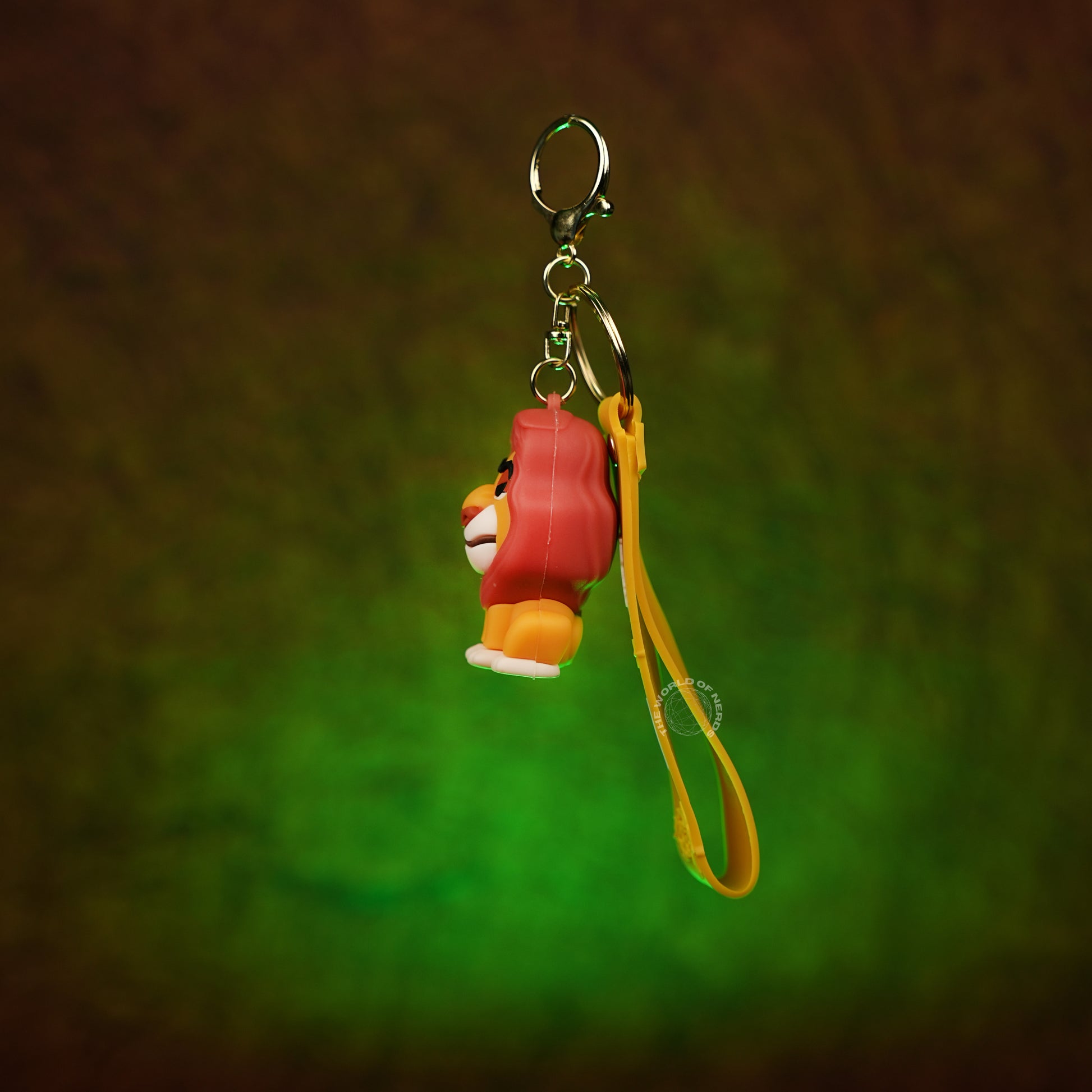 The Lion King Mufasa 3D Rubber Keychain with “Lion King” Strap - The World Of Nerds