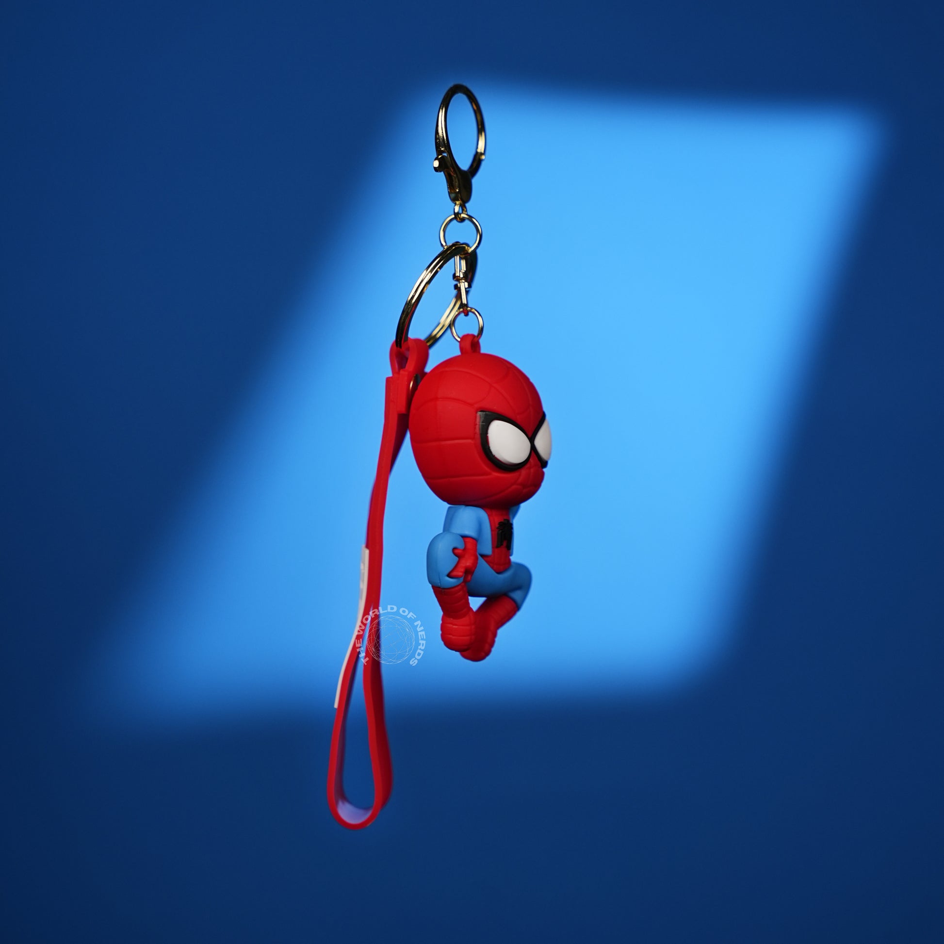 Spider-Man Chibi 3D Rubber Keychain with “Hero” Strap - The World Of Nerds