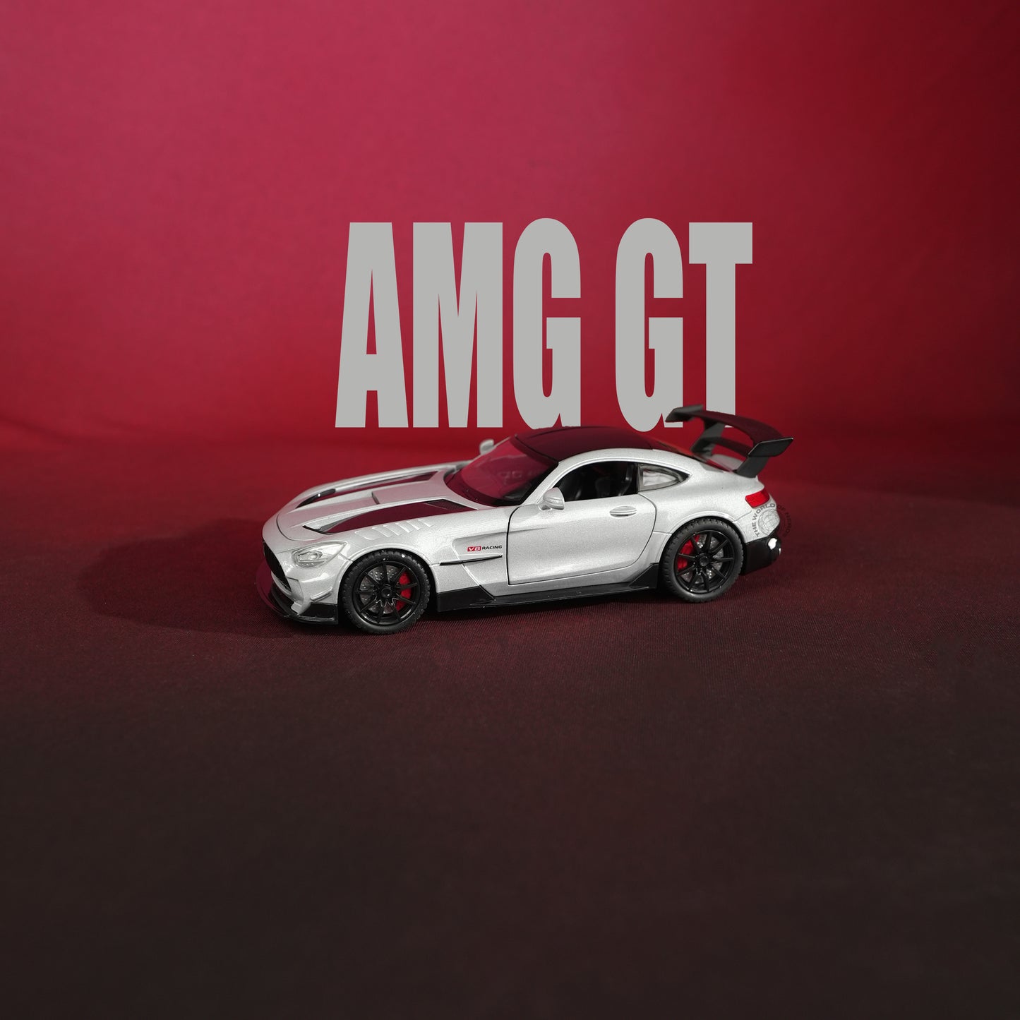 Mercedes-AMG GT R Grey Model Car - 1:22 Scale Diecast