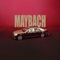 Mercedes-Benz Maybach S-Class Maroon & Cream Model Car - 1:24 Scale Diecast