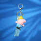 Blue Peppa Pig Character Strap Keychain