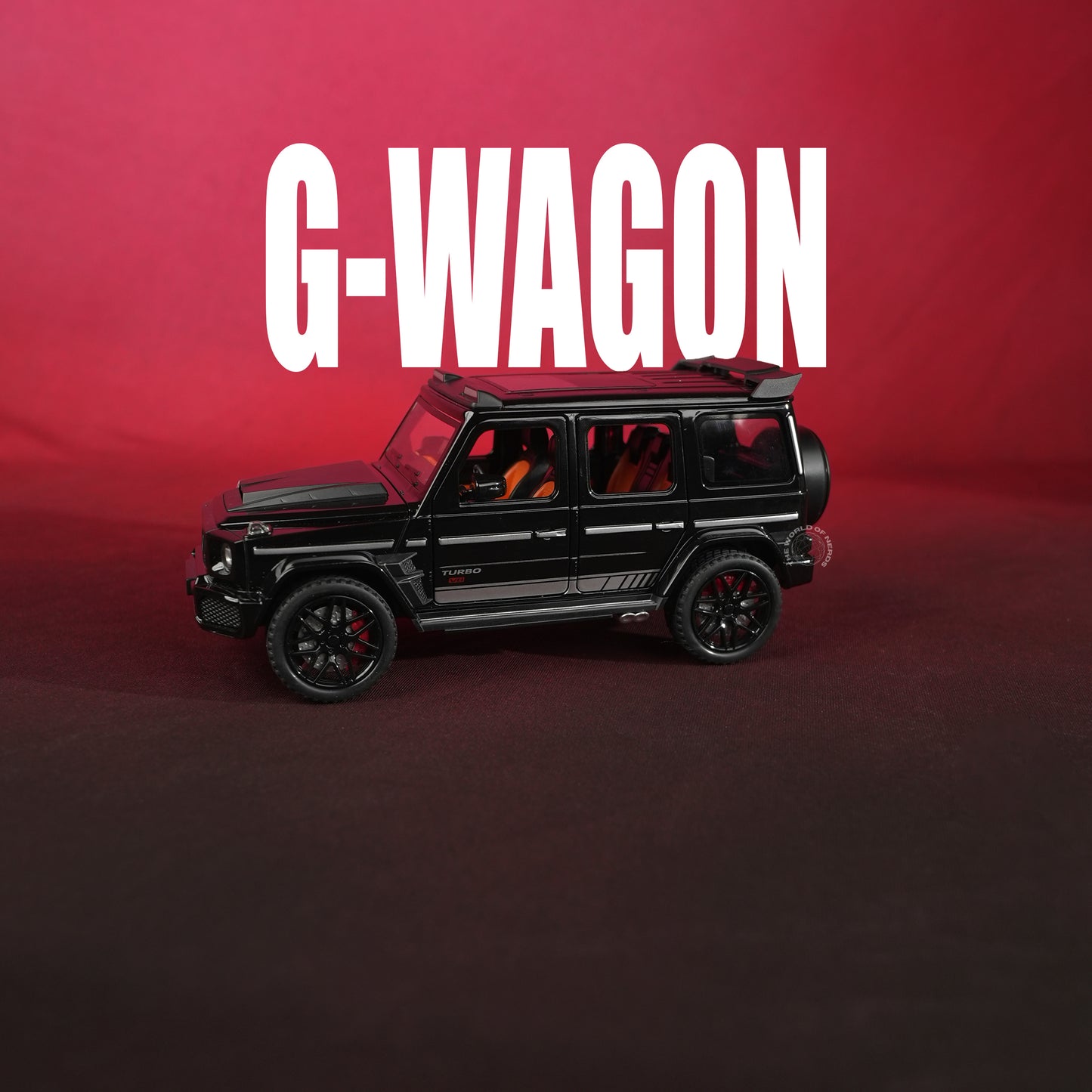 Mercedes-Benz Brabus G-Class Black Model Car - 1:22 Scale Diecast