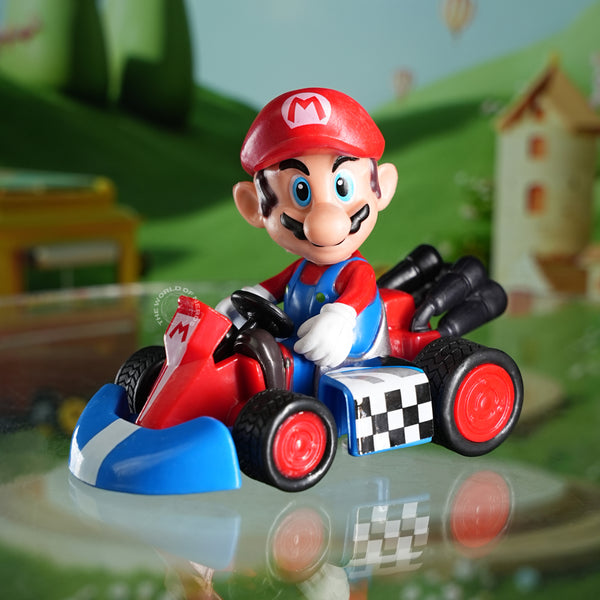 Mario Kart Action Figure with Racing Kar