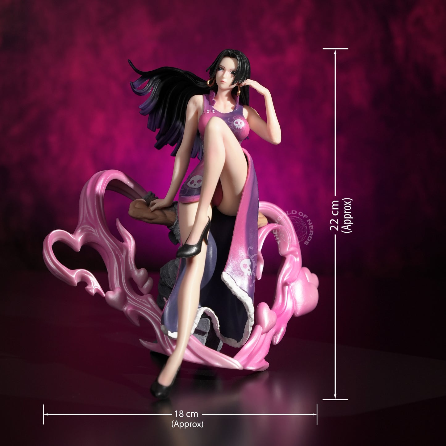 Boa Hancock Action Figure 22cm – One Piece Anime Collectible with Pink Serpent Base - The World Of Nerds