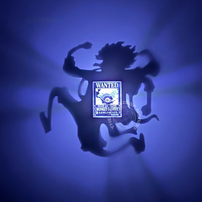 Monkey D. Luffy Gear 5 Shadow Light Box – Anime LED Wall Decor