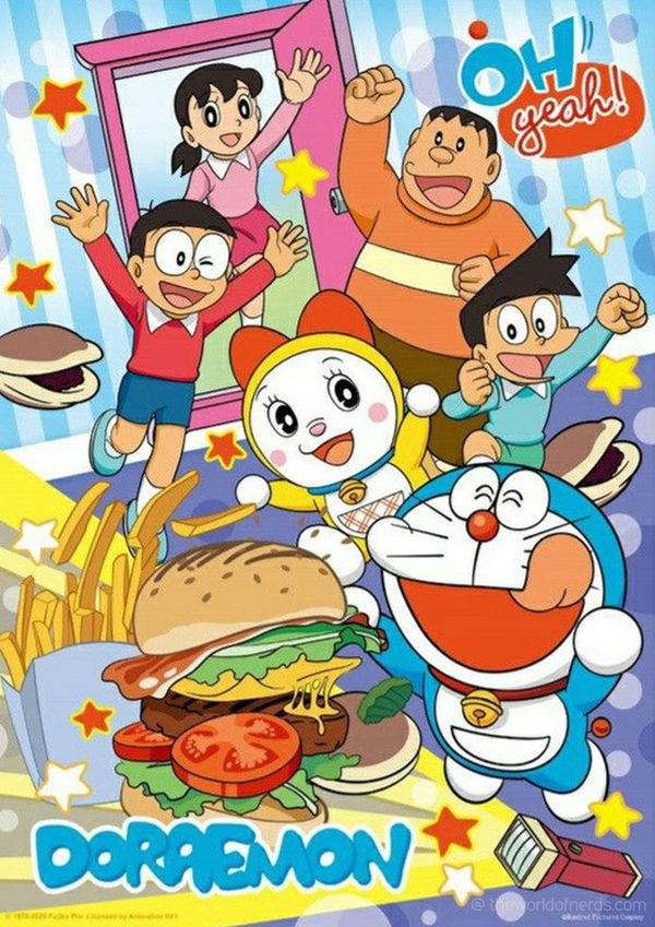 Doraemon Friends A3+ HD Anime Wall Poster
