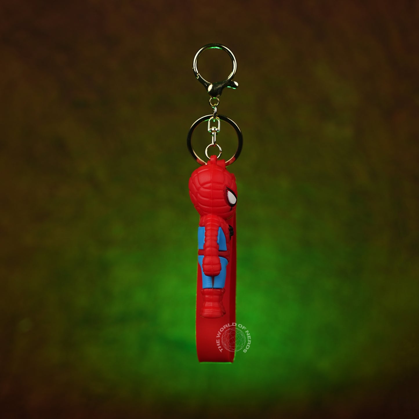 Spider-Man Classic Chibi 3D Rubber Keychain with “Hero” Strap - The World Of Nerds