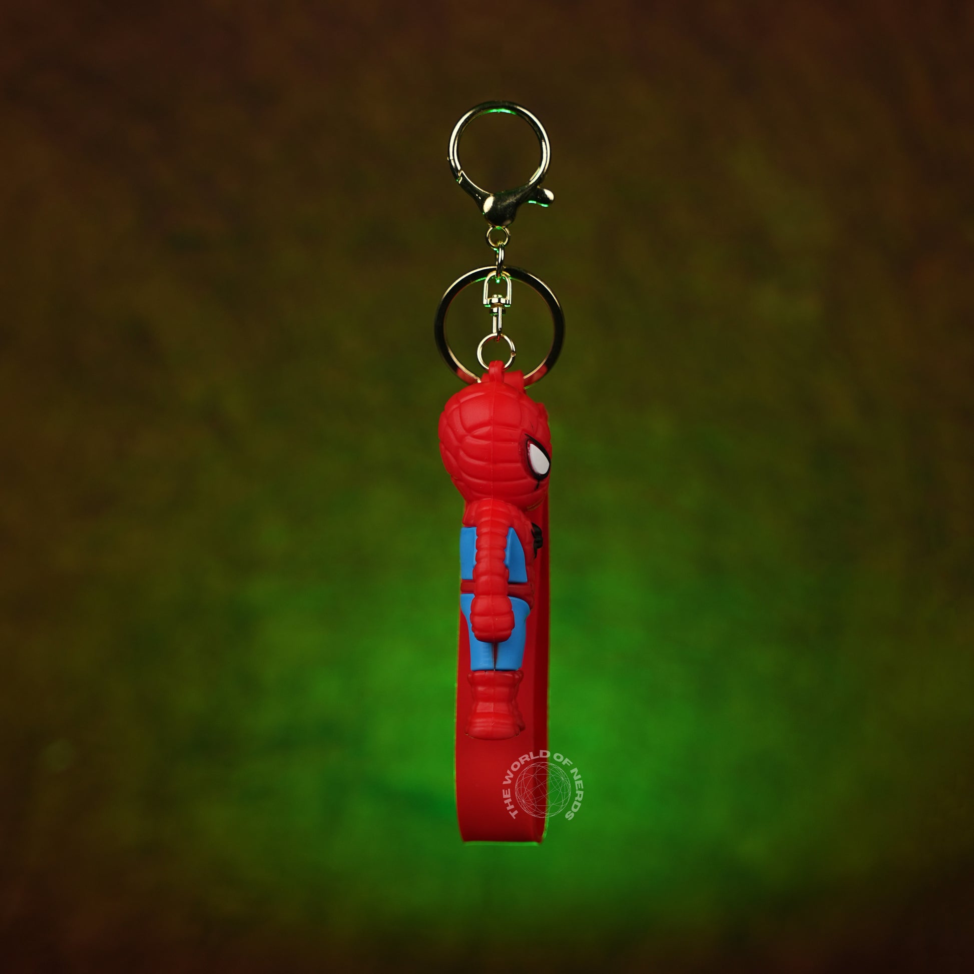 Spider-Man Classic Chibi 3D Rubber Keychain with “Hero” Strap - The World Of Nerds