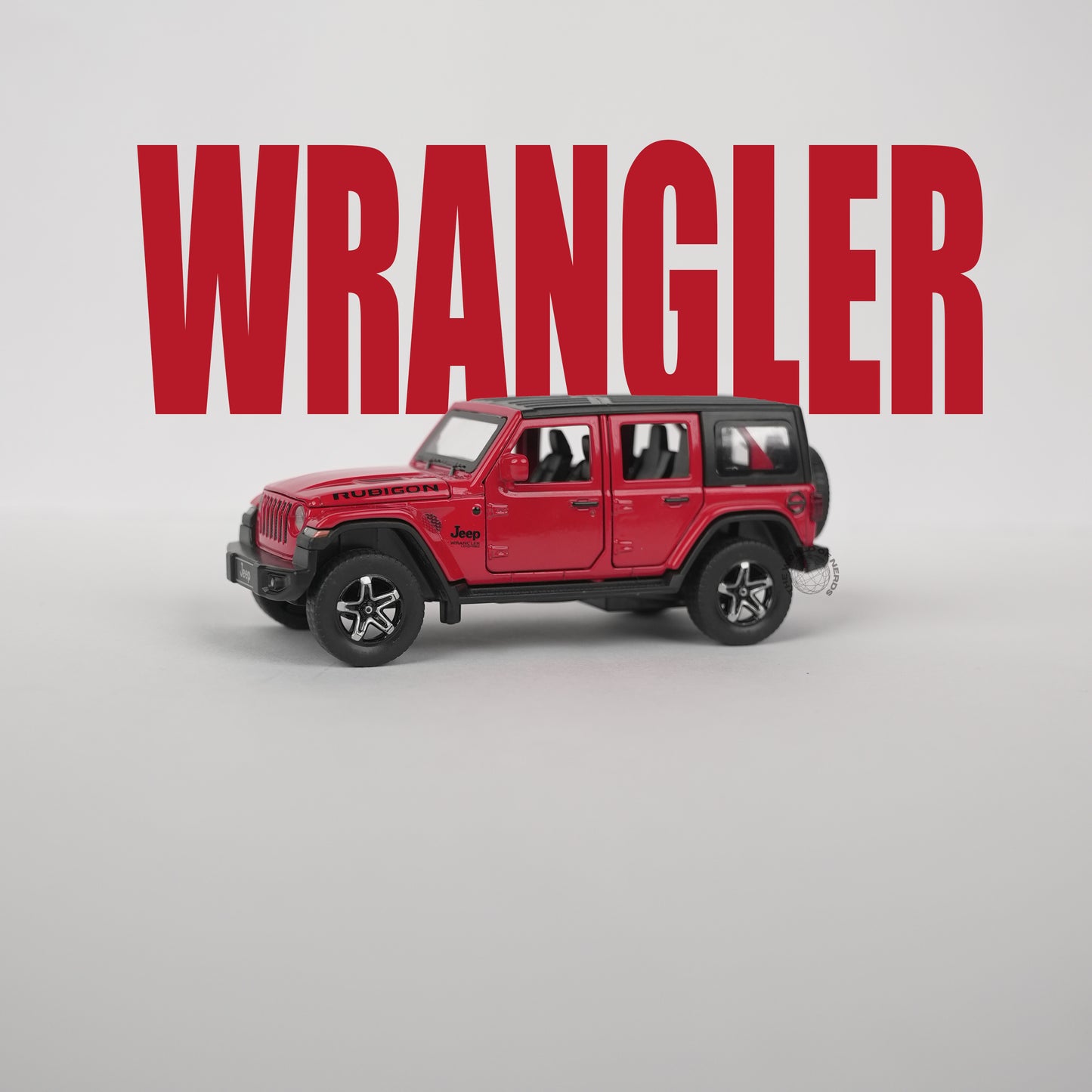 Jeep Wrangler Rubicon Red Model Car - 1:32 Scale Diecast