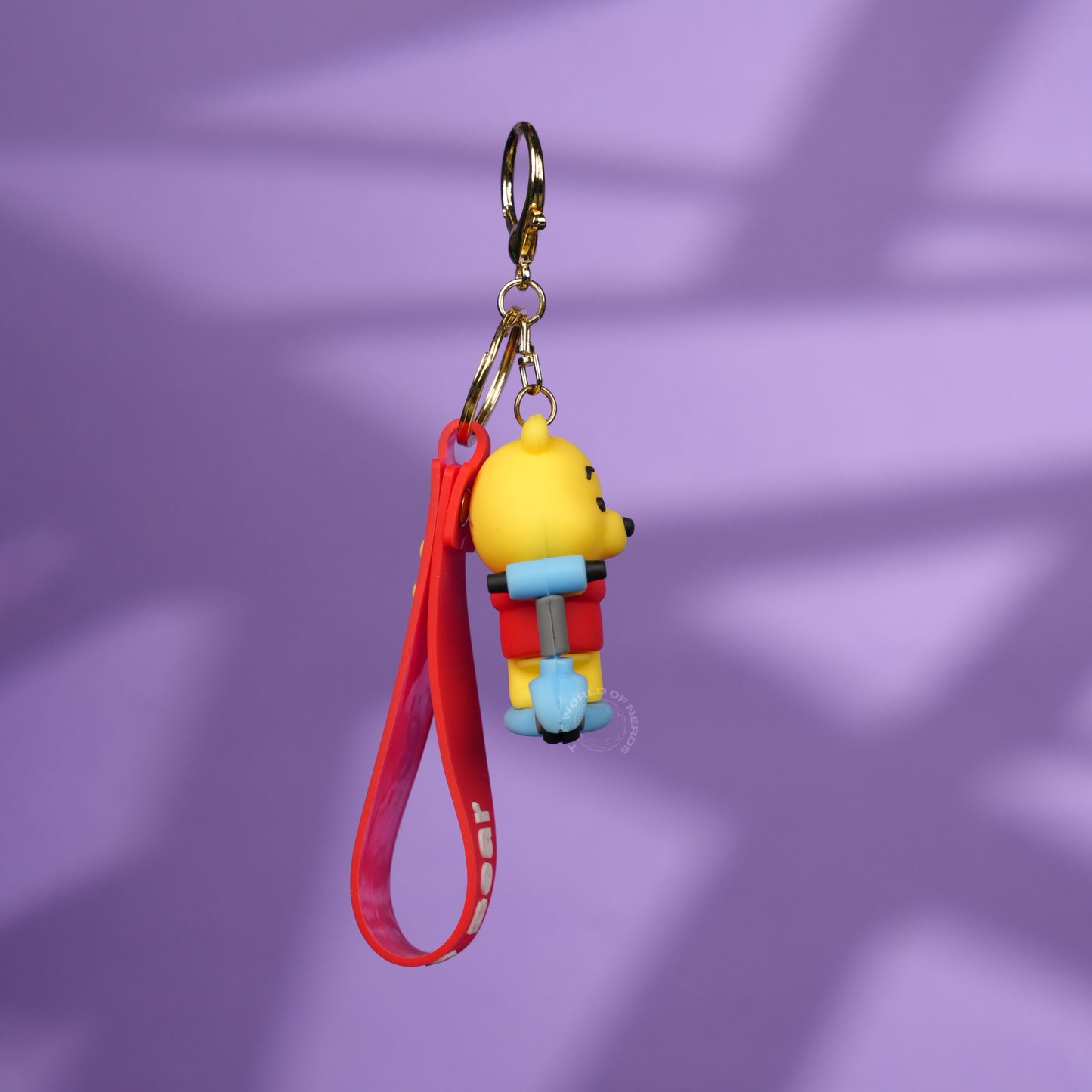Winnie Bear Scooter Strap Keychain