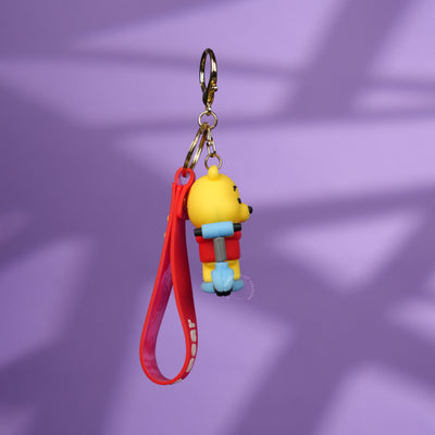 Winnie Bear Scooter Strap Keychain - 2