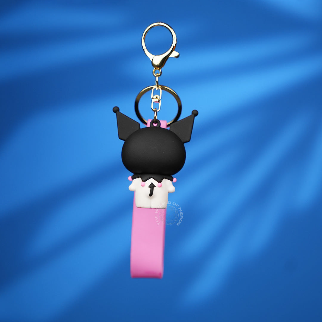 Kuromi Classic Cartoon Strap Keychain