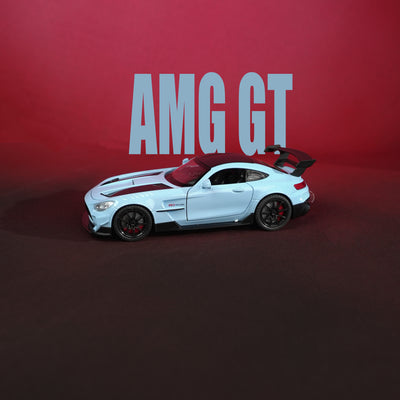 Mercedes-AMG GT R Blue Model Car - 1:22 Scale Diecast - 2