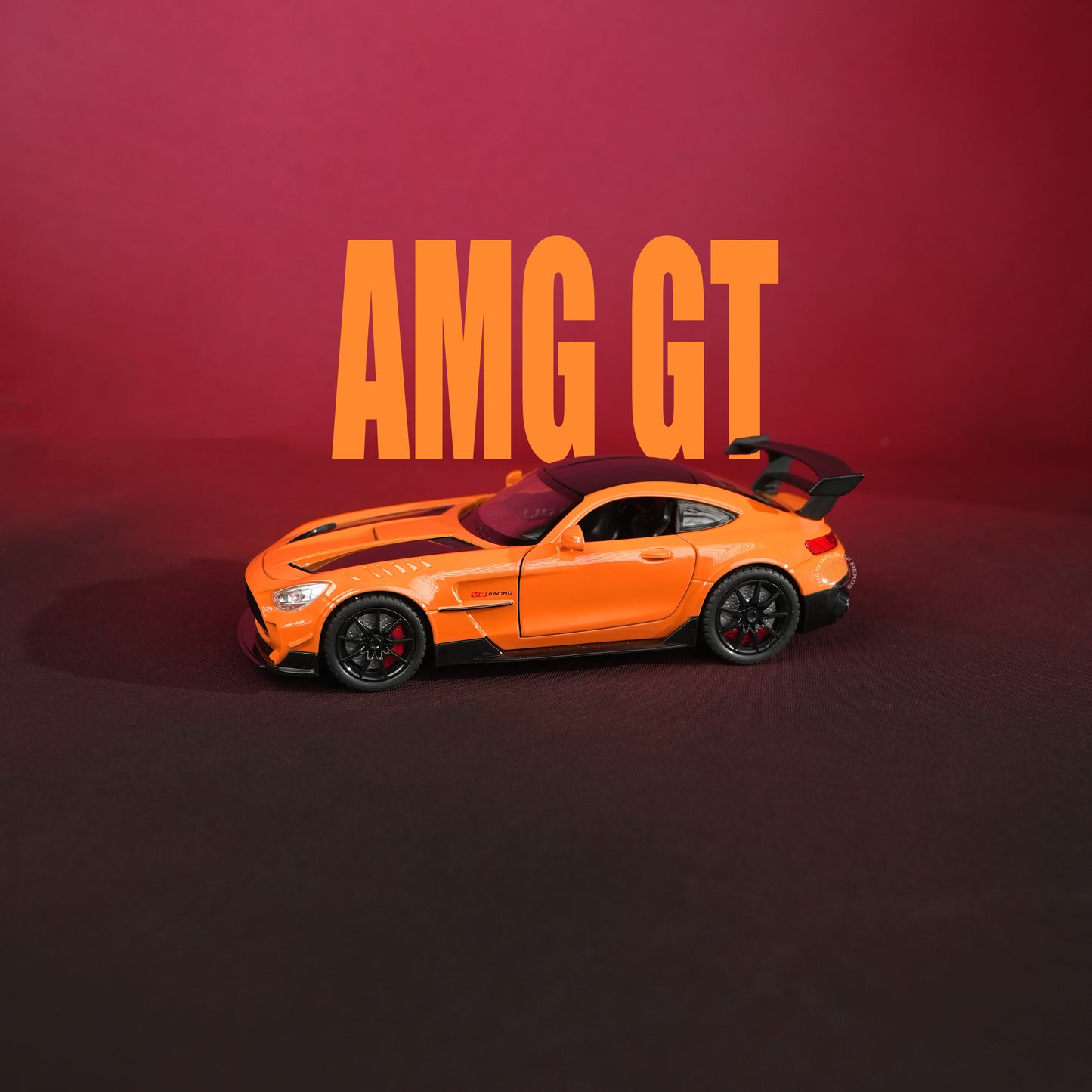Mercedes-AMG GT R Orange Model Car - 1:22 Scale Diecast