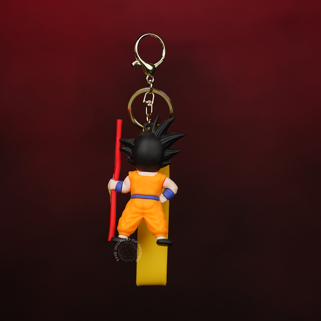 Goku Power Staff Yellow Outfit Keychain