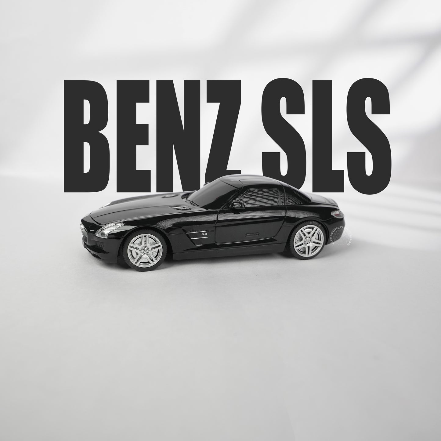 Mercedes-BENZ SLS AMG -1:24-BLACK-R/C LICENSED - The World Of Nerds