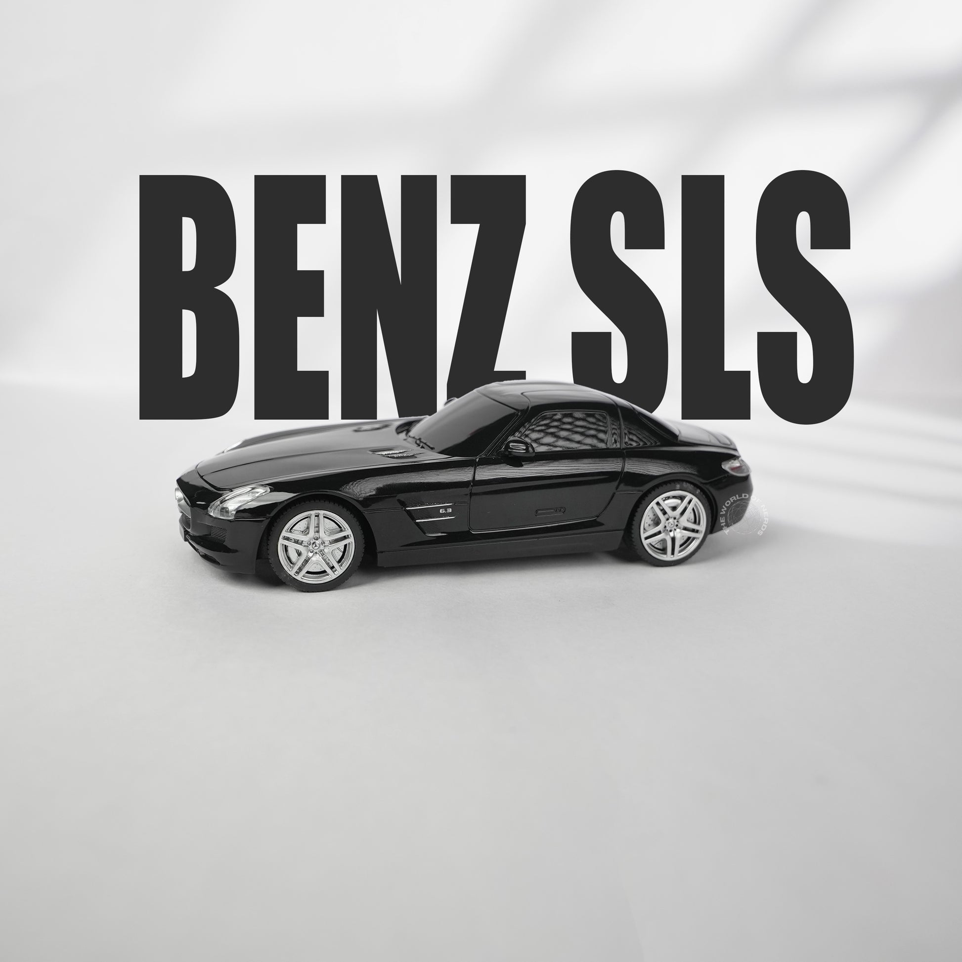 Mercedes-BENZ SLS AMG -1:24-BLACK-R/C LICENSED - The World Of Nerds