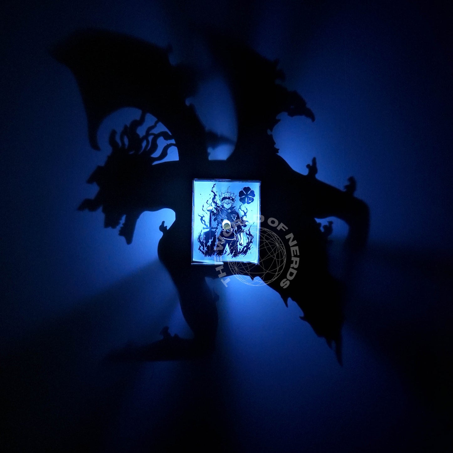 Asta Black Clover Shadow Light Box – Anime LED Wall Decor