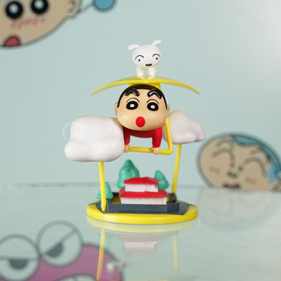 Shinchan & Shiro Cloud Swing Showpiece