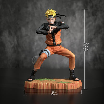 Naruto Uzumaki Action Figure with Grass Base 26cm – Naruto Shippuden Premium Anime Collectible - 2