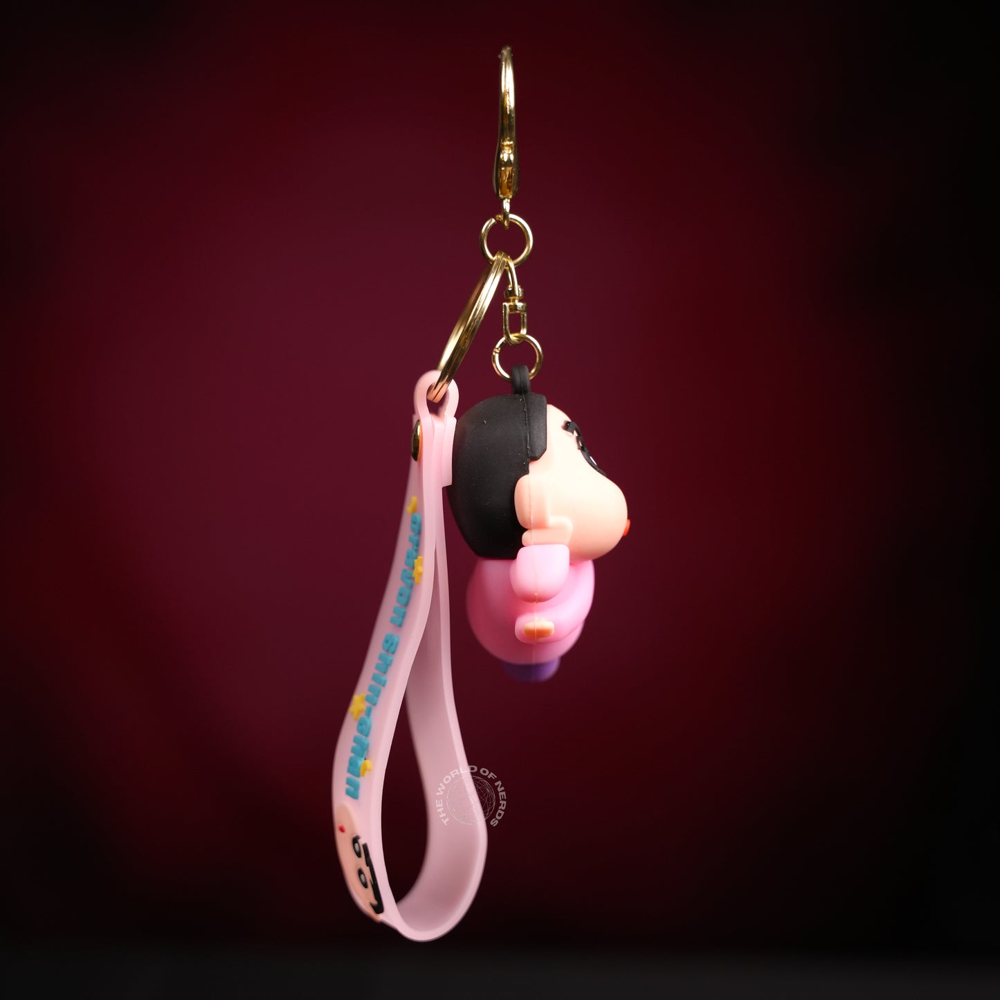 Pink Lying Pose Shinchan Keychain