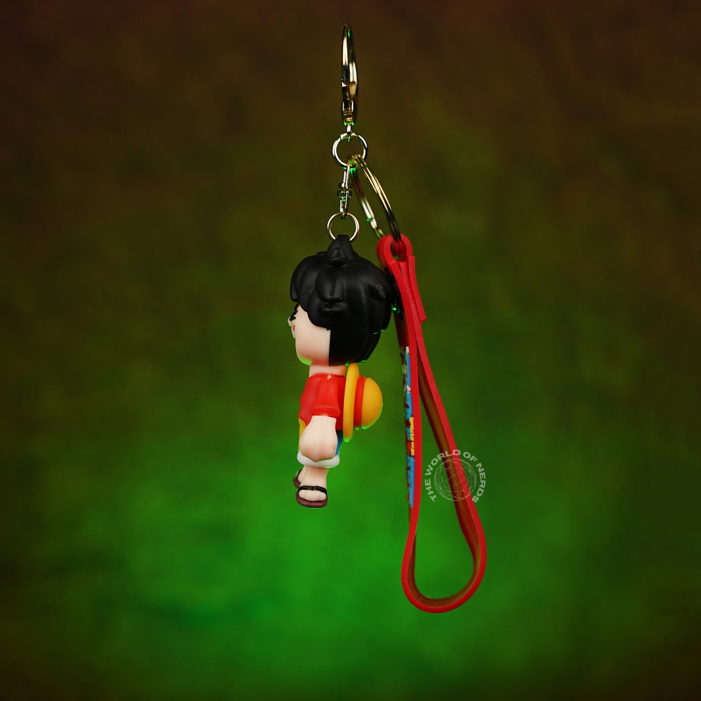 One Piece Monkey D. Luffy Laughing Chibi 3D Rubber Keychain - The World Of Nerds