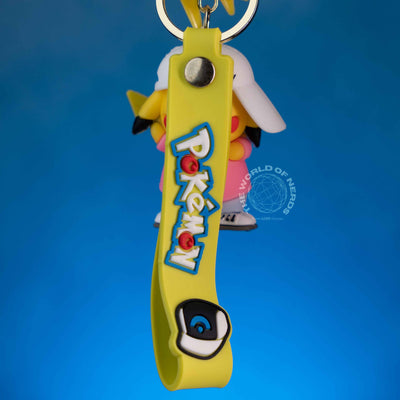 Pokemon Pikachu Keychain with Baseball Cap - 2