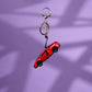 Red Ferrari Sports Car Keychain