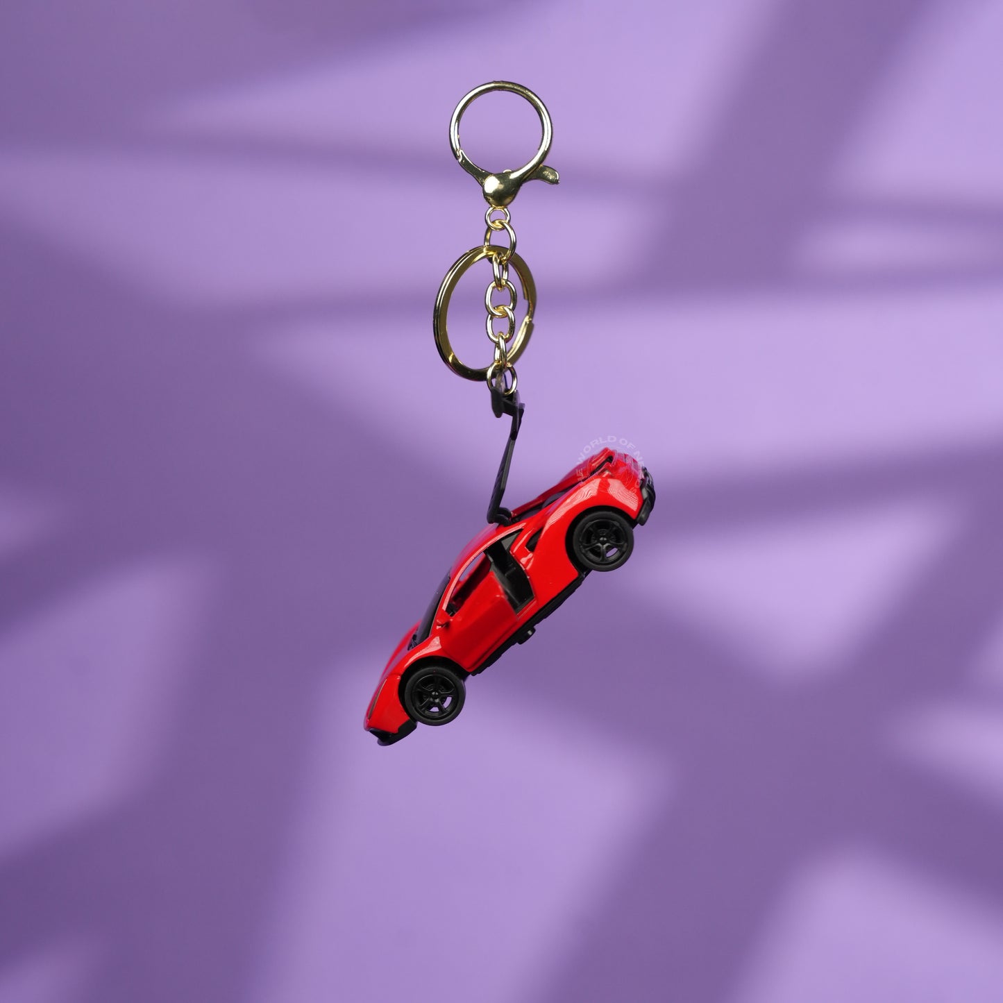Red Ferrari Sports Car Keychain