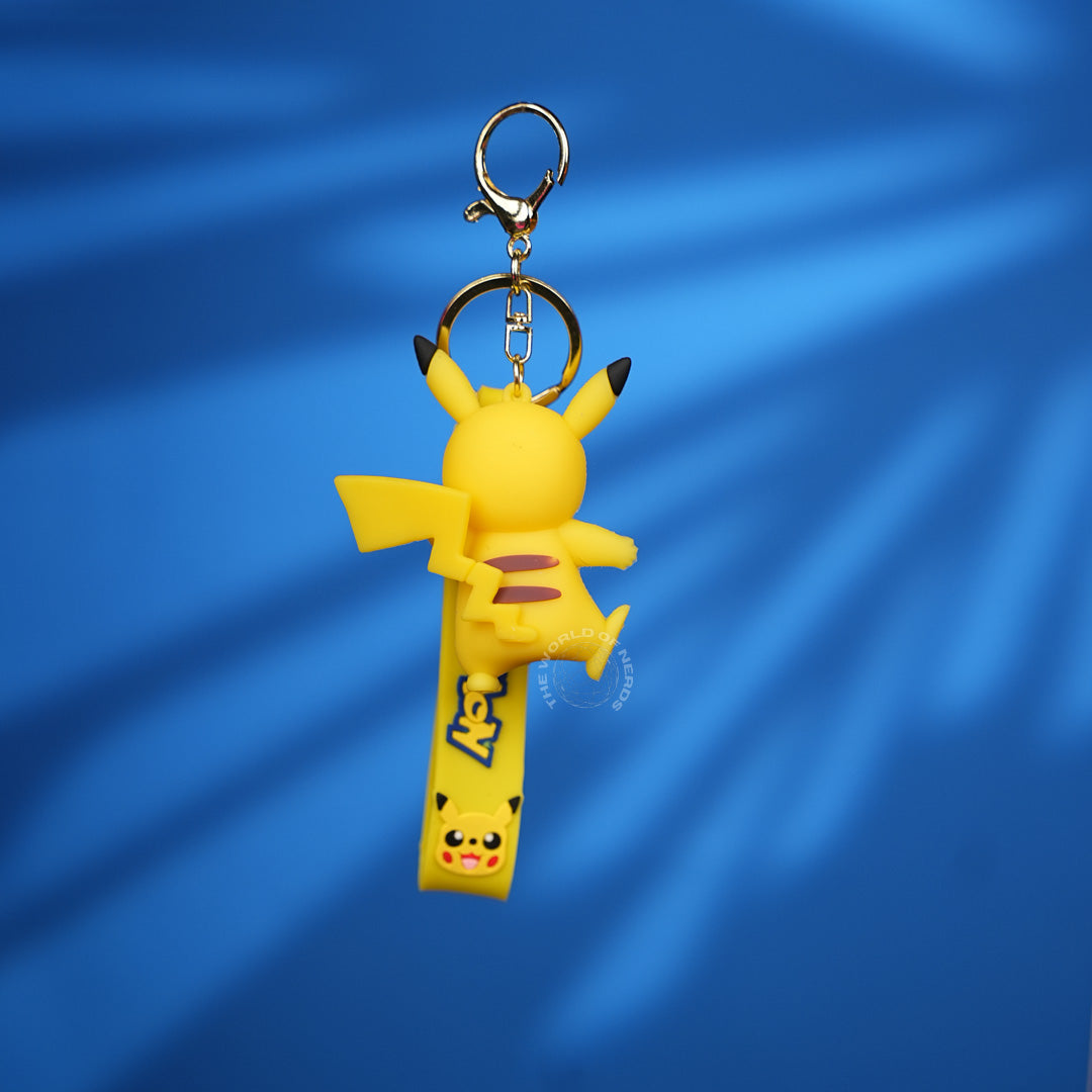 Pikachu Happy Pose Pokémon Strap Keychain