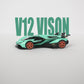 Lamborghini Vision Gran Turismo Green Model Car - 1:32 Scale Diecast