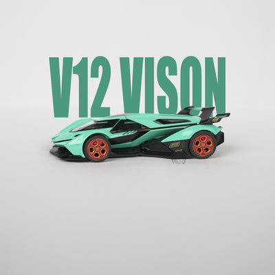 Lamborghini Vision Gran Turismo Green Model Car - 1:32 Scale Diecast - 2