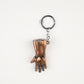 Bronze Colour Infinity Gauntlet Keychain with Multi-Colored Infinity Stones