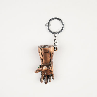 Bronze Colour Infinity Gauntlet Keychain with Multi-Colored Infinity Stones - 2
