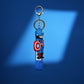 Captain America Chibi 3D Rubber Keychain with “Hero” Strap - The World Of Nerds