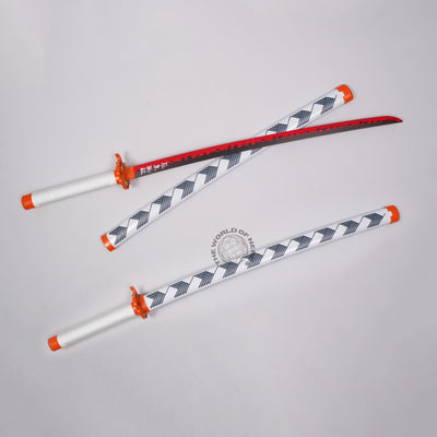 Kyojuro Rengoku Nichirin Wooden Katana - 2