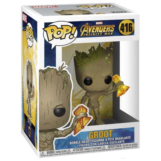 FUNKO POP! MARVEL:INFINITY WAR-GROOT WITH STORMBREAKER-416