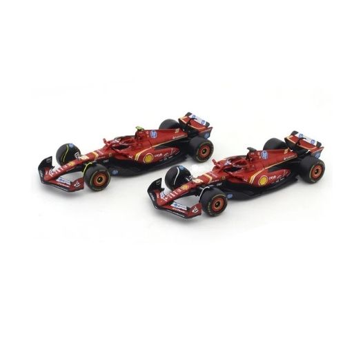 BBURAGO FORMULA RACING SF - 24 CHARLES LECLERC AND CARLOS SAINZ SCALE - 1:43
