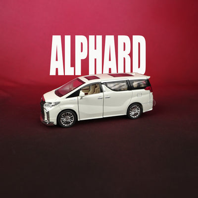 Toyota Alphard Diecast Model Car – 1:24 Scale (White) - 2