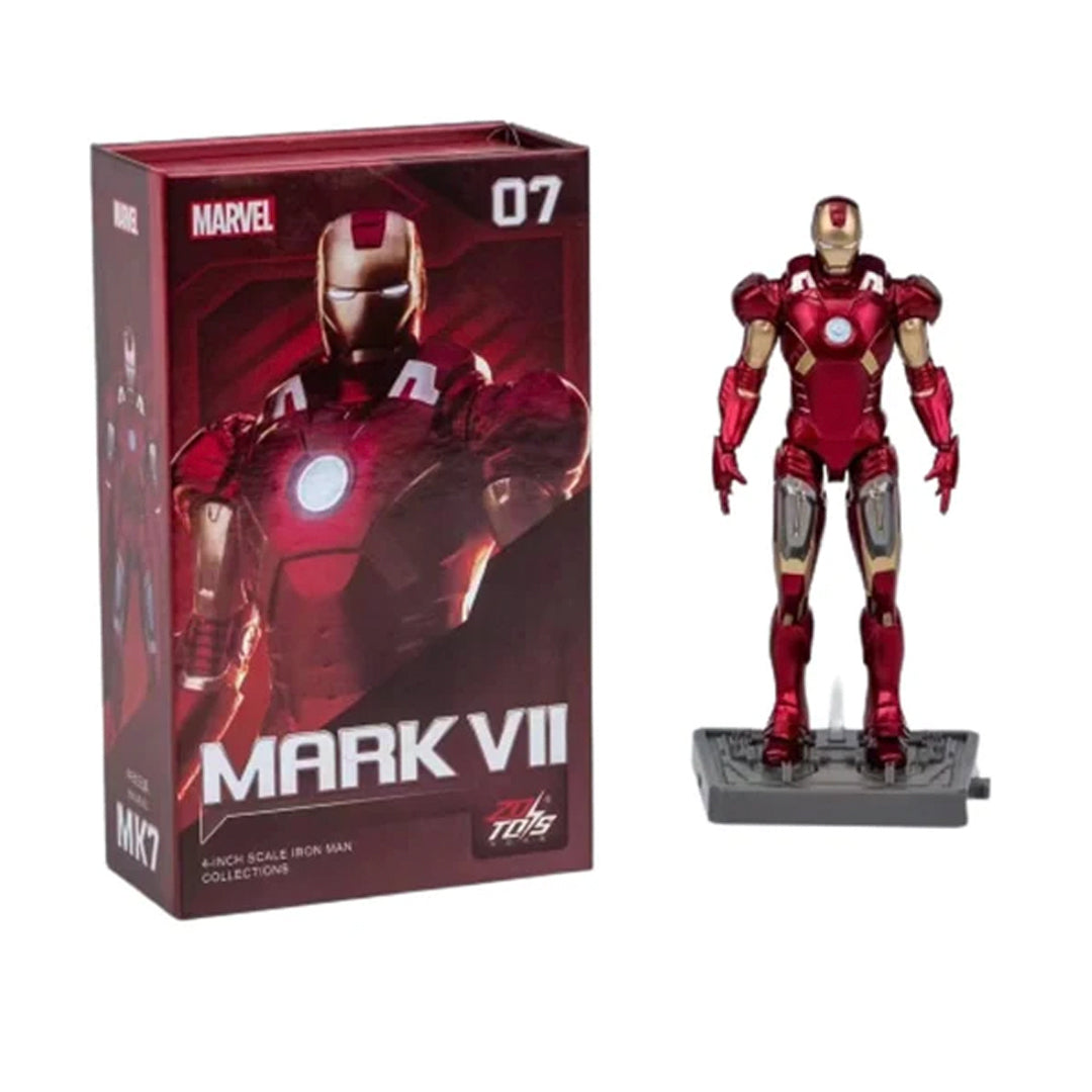 Iron Man Mark 7 – 4-Inch ZD Toys Die-Cast Style Collectible Figure - The World Of Nerds