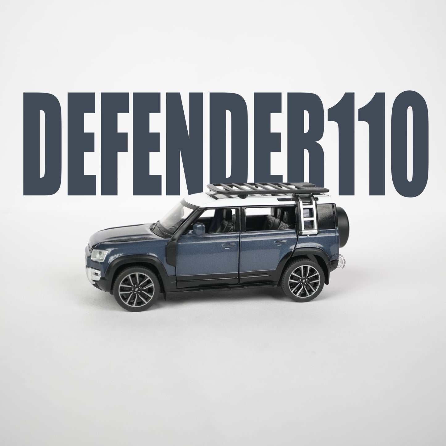 Land Rover Defender 110 Blue Model Car - 1:32 Scale Diecast