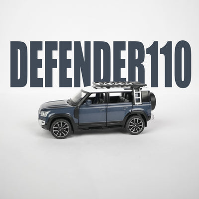 Land Rover Defender 110 Blue Model Car - 1:32 Scale Diecast - 2