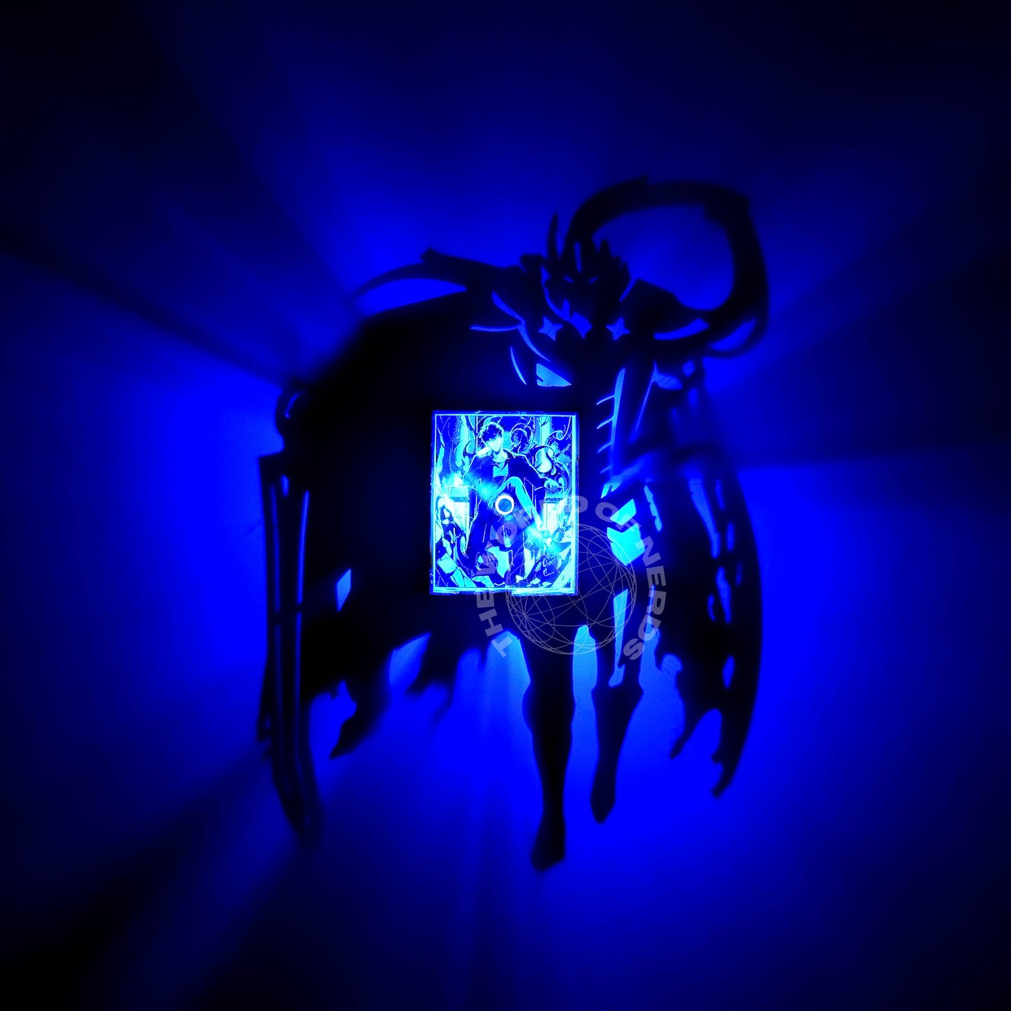 Sung Jin-Woo Shadow Light Box – Solo Leveling Anime LED Wall Decor
