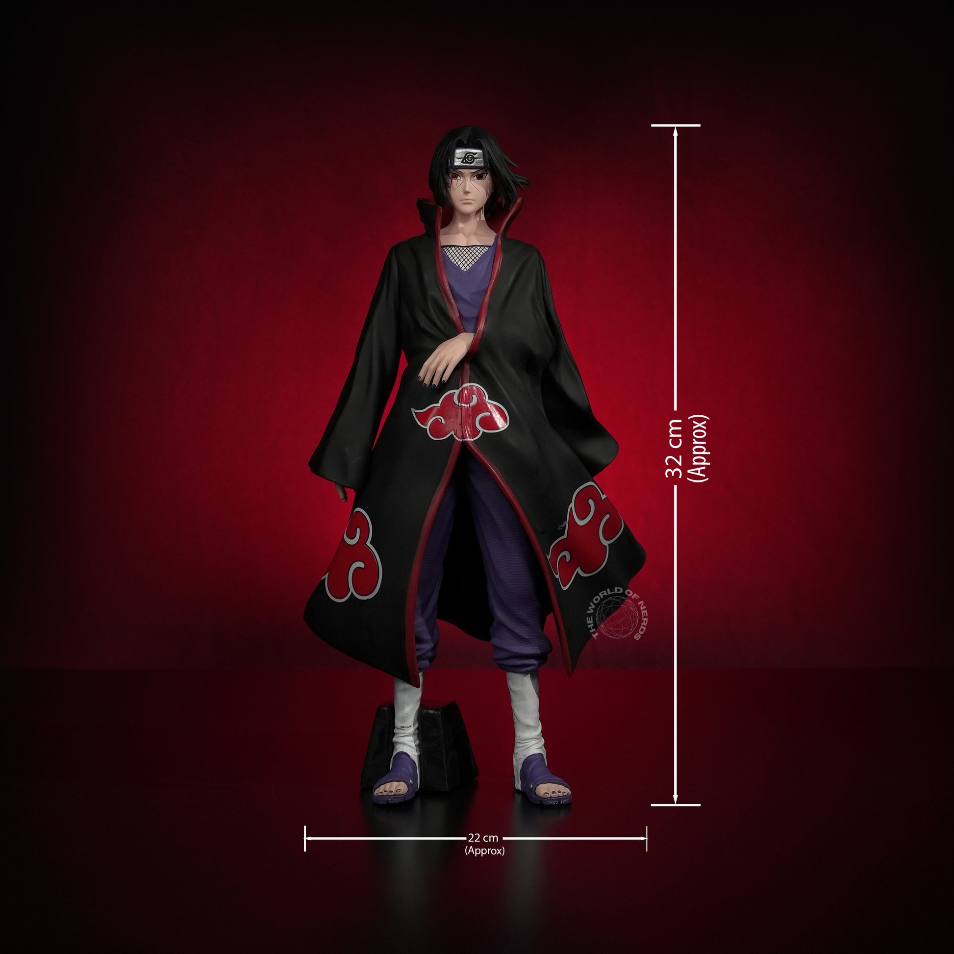 Itachi Uchiha Akatsuki Action Figure 32cm – Naruto Shippuden Premium Anime Collectible - The World Of Nerds