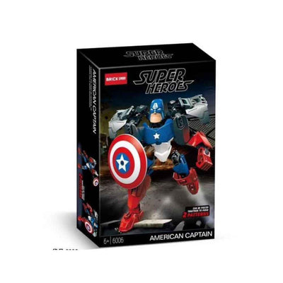 BRICK SUPER HEROES CAPTAIN AMERICA BLOCKS - Build Your Own Adventure with Brick Captain America Blocks - 2