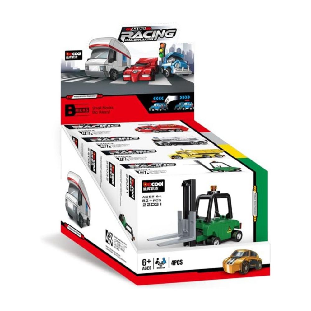 DECOOL MINI RACING PACEMAKER PULLBACK LIFT TRUCK