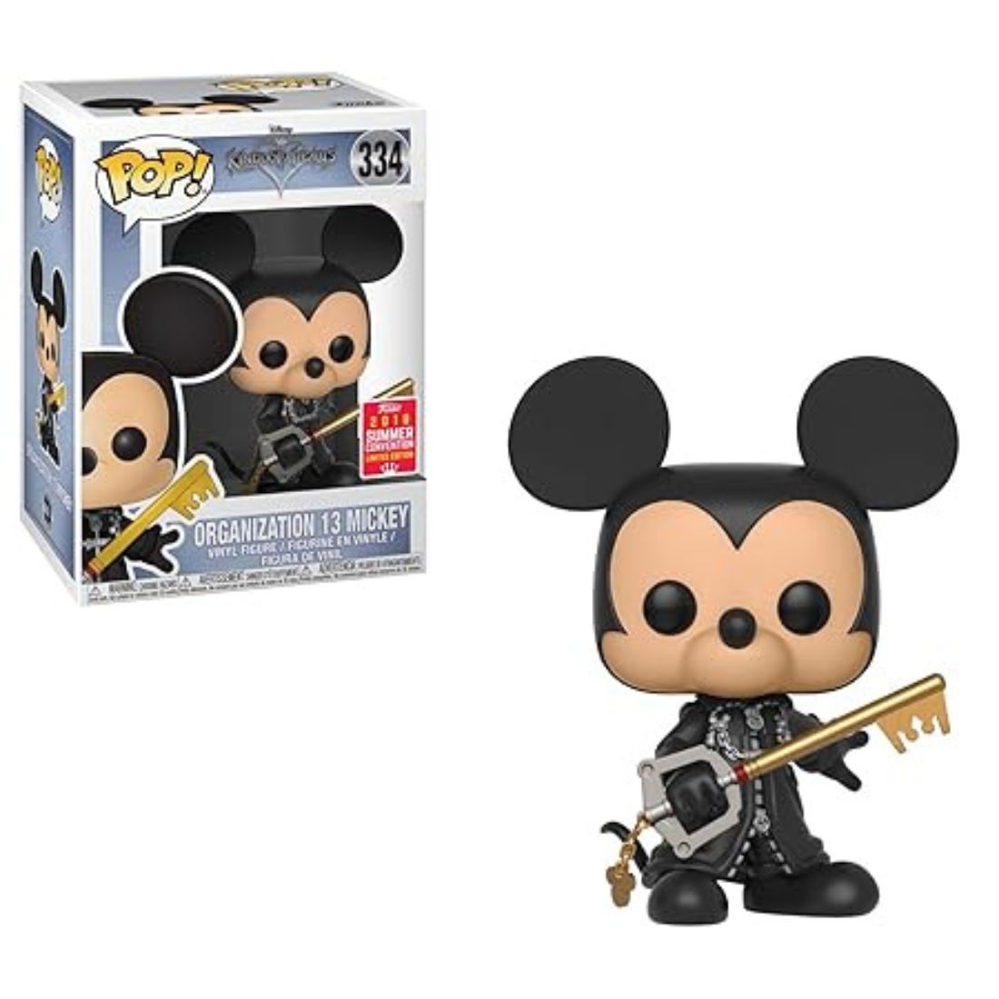 FUNKO POP! DISNEY:KINGDOM HEARTS-ORGANIZATION 13 MICKEY WITH KEY-334