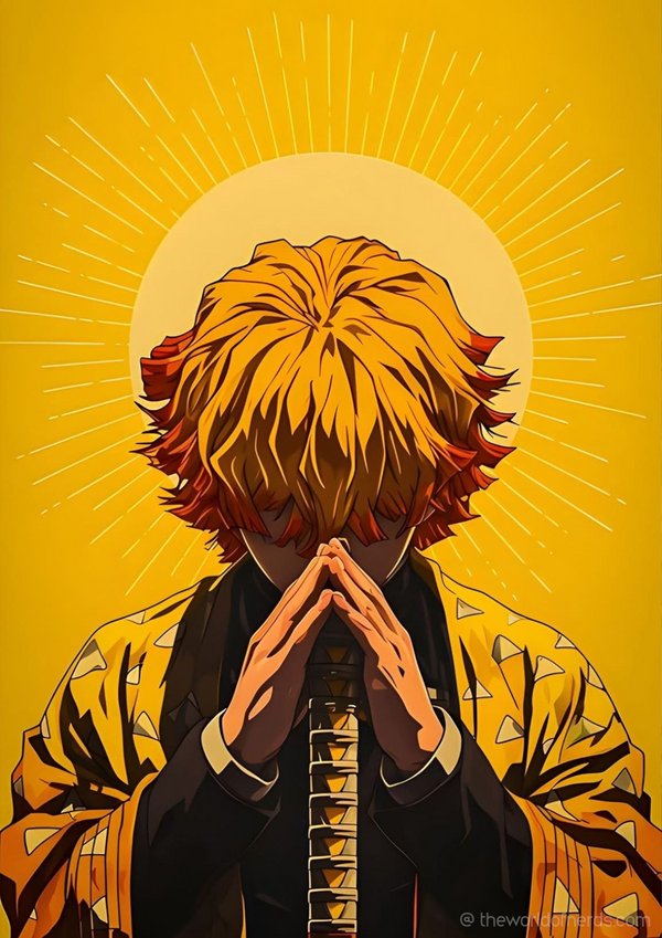 Thunder Anime Warrior A3+ HD Character Wall Poster